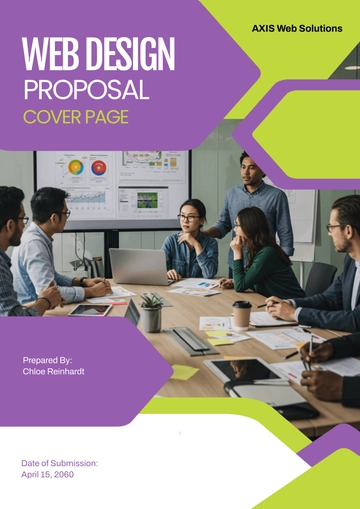 Free Web Design Proposal Cover Page Template to Edit Online