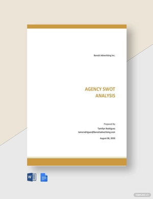 Agency Swot Analysis Template