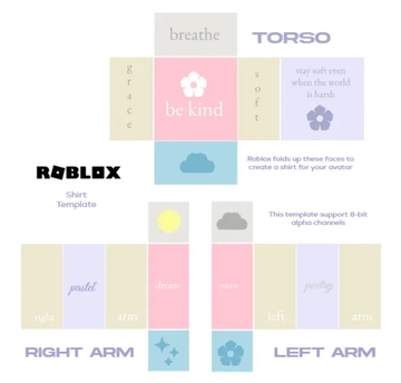 Free Aesthetic Roblox Shirt Template to Edit Online