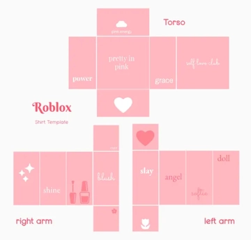 Free Pink Roblox Shirt Template to Edit Online