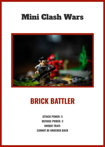 Free Simple Handmade Trading Card Template to Edit Online