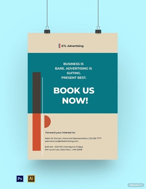 Advertising Agency Poster Template