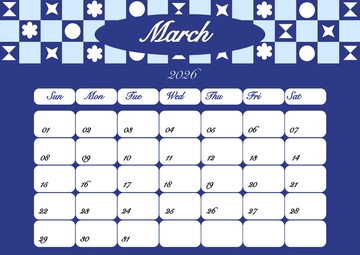 Free March 2026 Quarterly Calendar Template to Edit Online
