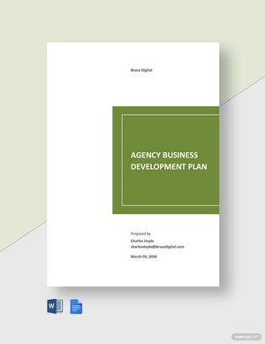 Agency Business Development Plan Template