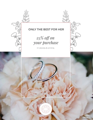 Jewelry Store Discount Poster Template