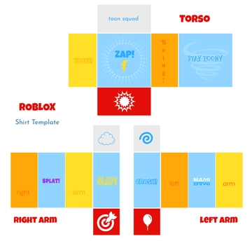 Free Cartoon Roblox Shirt Design Template to Edit Online