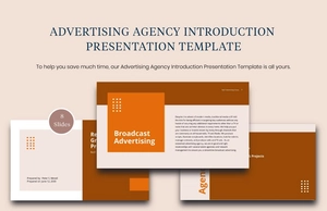 Advertising Agency Introduction Presentation Template