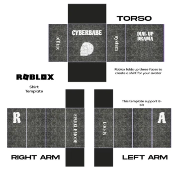 Free Roblox Shirt Y2k Design Template to Edit Online