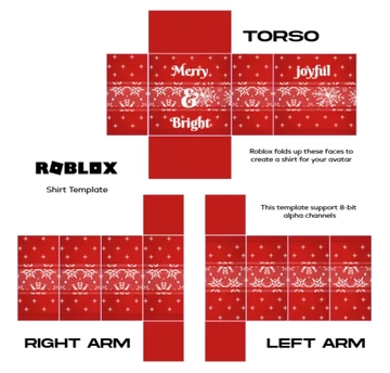 Free Christmas Roblox Shirt Template to Edit Online