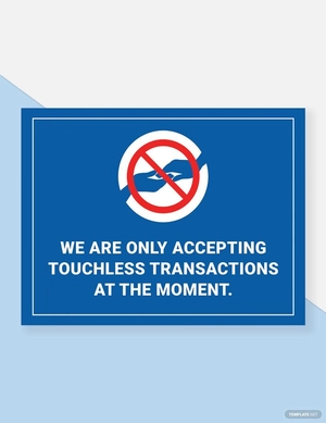 Touchless Transaction Please Template