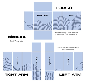 Free Blue Roblox Shirt Template to Edit Online