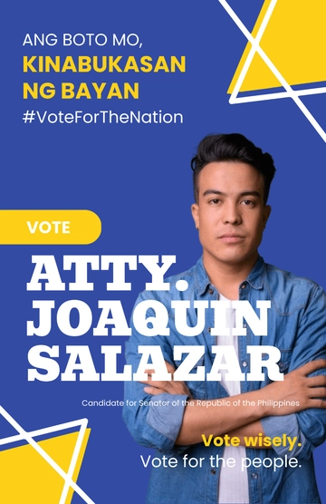Free Philippines Election Poster Template to Edit Online