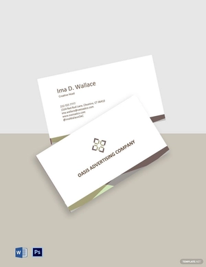 Advertising Company Business Card Template
