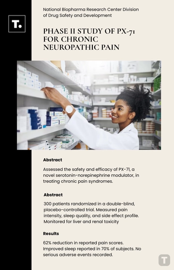 Free Pharmaceutical Research Poster Template to Edit Online