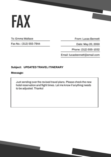 Free Personal Fax Cover Page Template to Edit Online