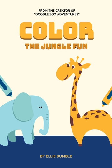 Free KDP Coloring Book Cover Template to Edit Online