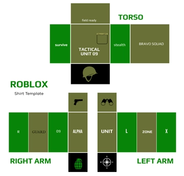 Free Simple  Camouflage Roblox Shirt Template to Edit Online