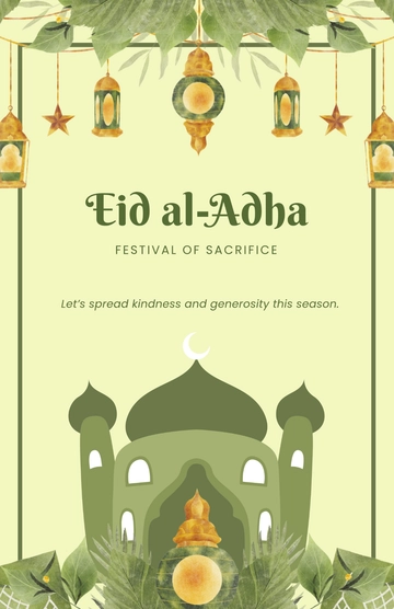 Free Festival of Sacrifice Template to Edit Online