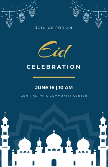 Free Eid al-Adha Celebration Template to Edit Online