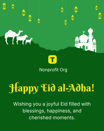 Free Happy Eid al-Adha Template to Edit Online