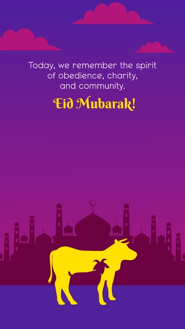 Free Eid al-Adha Story Template to Edit Online