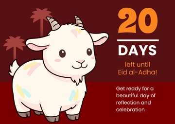 Free Eid al-Adha Countdown Template to Edit Online