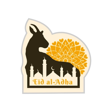 Free Eid al-Adha Sticker Template to Edit Online