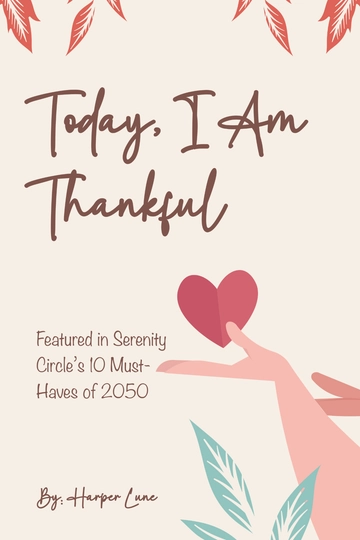 Free KDP Gratitude Book Cover Template to Edit Online