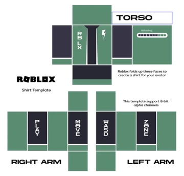 Free Printable Roblox Shirt Template to Edit Online