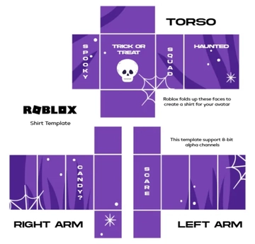 Free Halloween Roblox Shirt Template to Edit Online