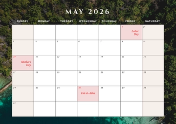 Free May 2026 Philippines Calendar Template to Edit Online