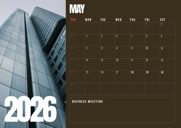 Free May 2026 Calendar for Business Template to Edit Online