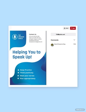 Speaker Pinterest Pin Template