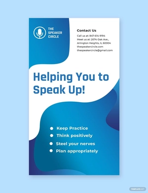 Speaker Whatsapp Post Template