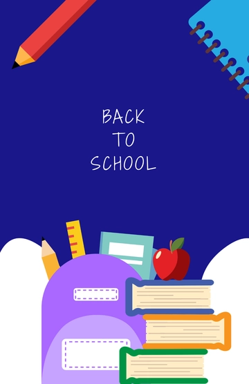 Free School Background Poster Template to Edit Online