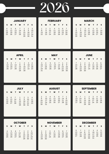 Free 2026 Content Calendar Template to Edit Online