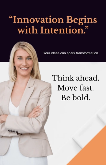Free Motivational Business Poster Template to Edit Online