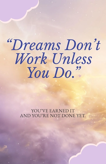 Free Achievement Motivational Poster Template to Edit Online