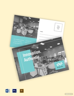 Advertising Agency Postcard Template