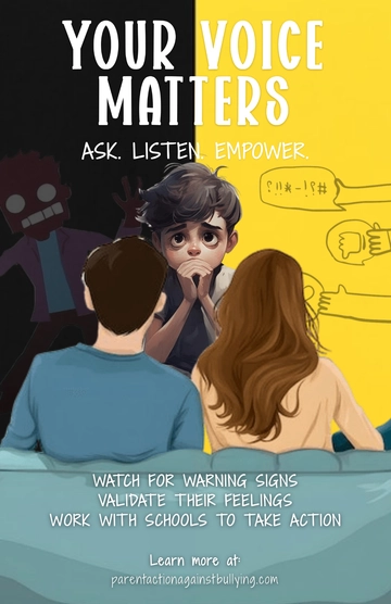 Free Anti Bullying Poster for Parents Template to Edit Online