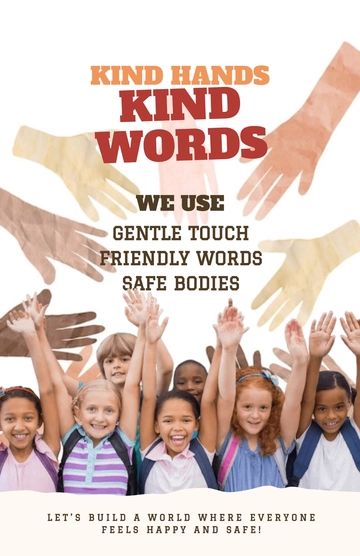 Free Preschool Anti Bullying Poster Template to Edit Online