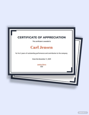 Work Anniversary Certificate Template