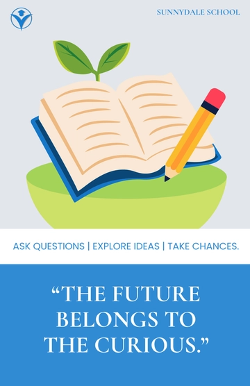 Free Motivational School Poster Template to Edit Online
