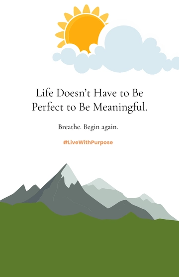 Free Life Motivational Poster Design Template to Edit Online
