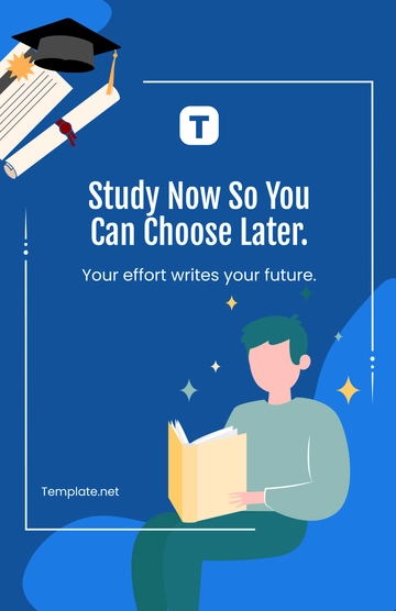 Free Study Hard Motivational Poster Template to Edit Online