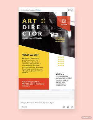 Art Director Tumblr Post Template