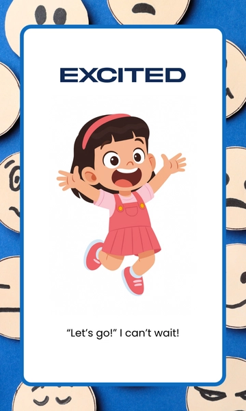 Emotions Flashcard for Classroom Template to Download