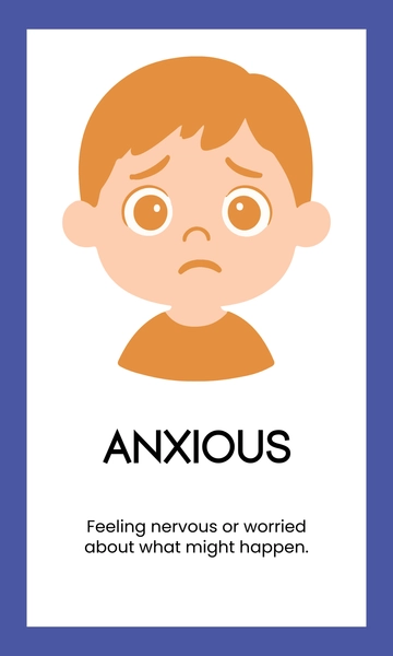 Printable Emotions Vocabulary Flashcard Template to Download