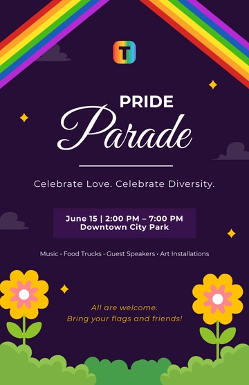 Free Pride Month Event Template to Edit Online Free Pride Month Event Template to Edit Online