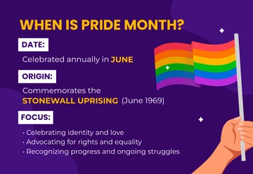 Free When is Pride Month? Template to Edit Online Free When is Pride Month? Template to Edit Online